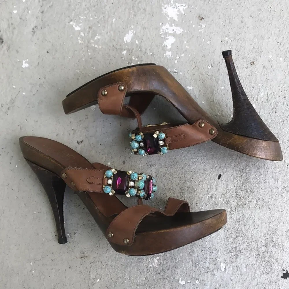 Valentino  Rhinestone Platforms